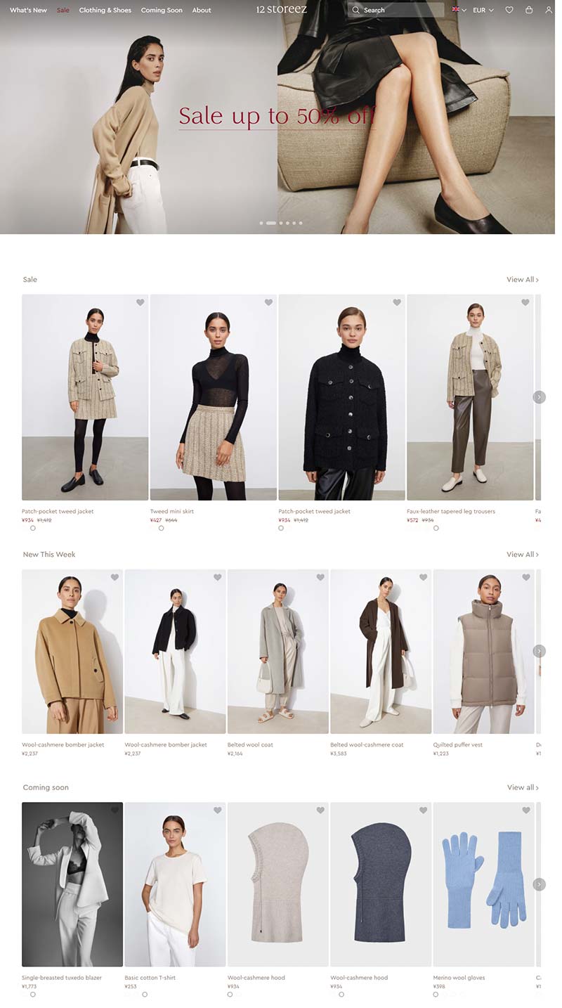 12 STOREEZ 俄罗斯时尚女装品牌国际站