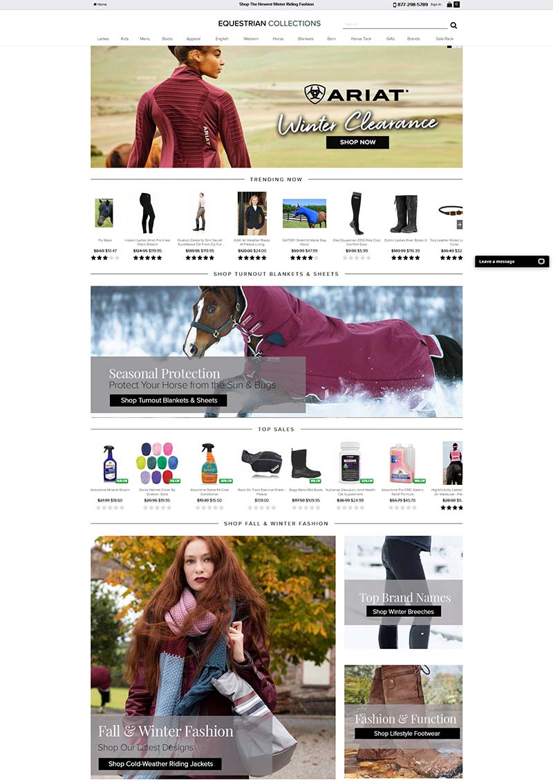 Equestrian Collections 美国马术系列产品购物网站