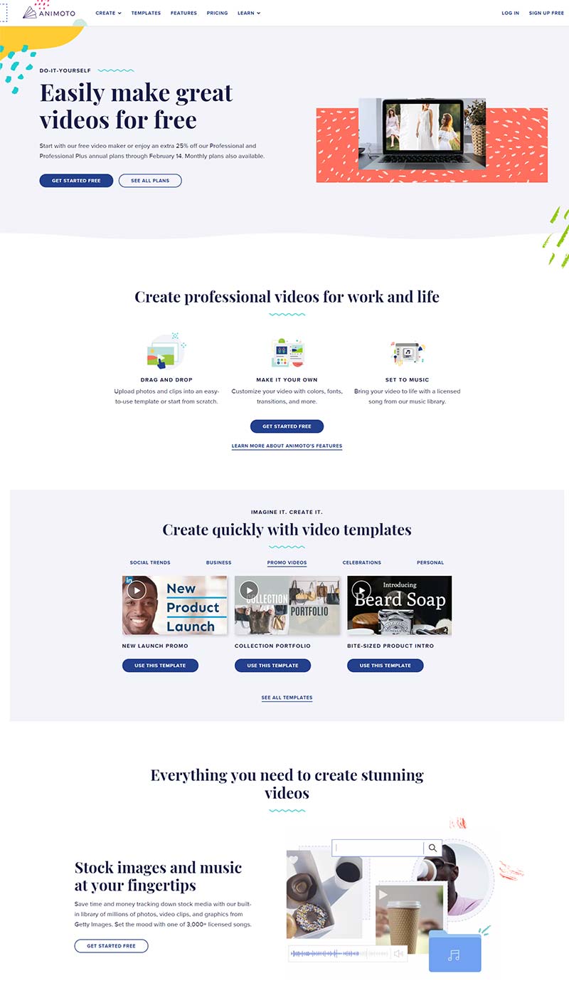 Animoto 美国视频制作工具订阅网站