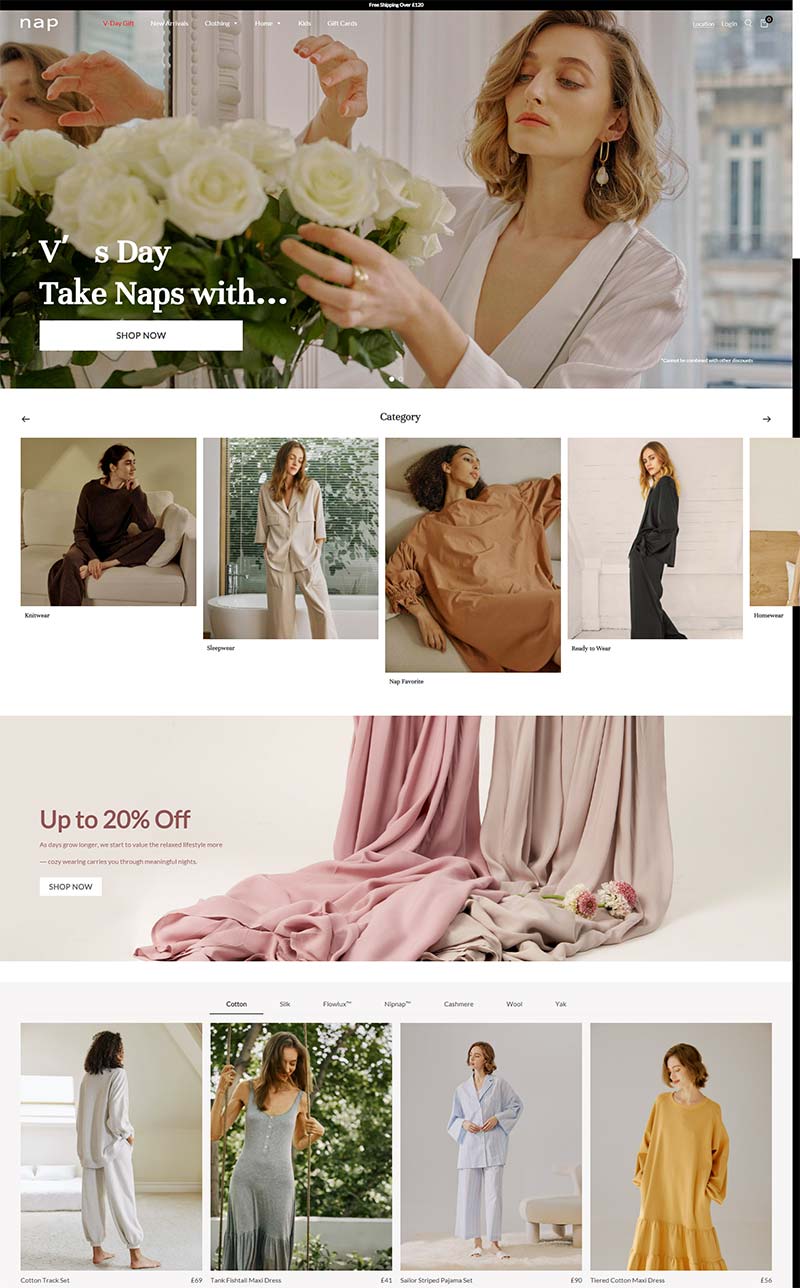 Nap UK 美国家居服饰品牌英国官网
