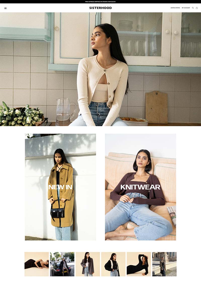 Sisterhood 英国时尚女装品牌购物网站