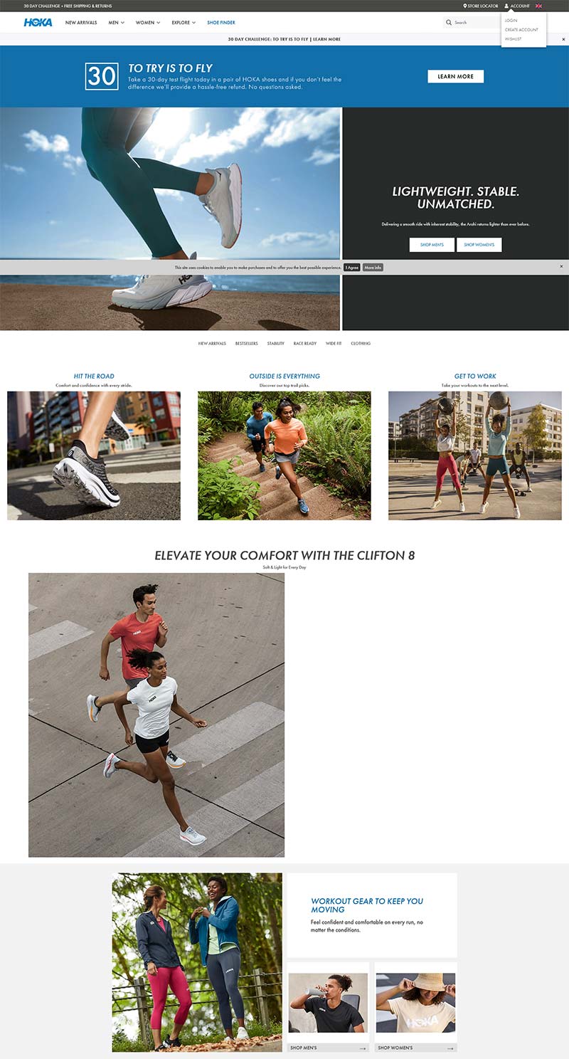Hoka One One UK 美国专业跑鞋品牌英国官网