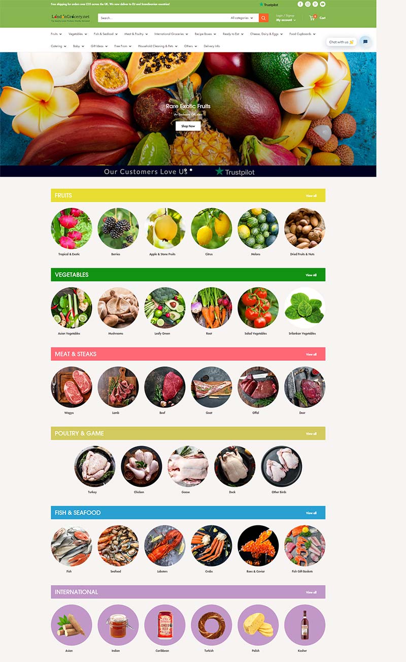 London Grocery 英国生鲜食品在线订购网站