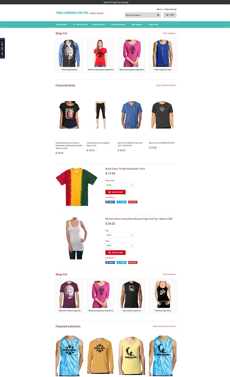 Yoga Clothing for You 美国瑜伽服饰品牌购物网站