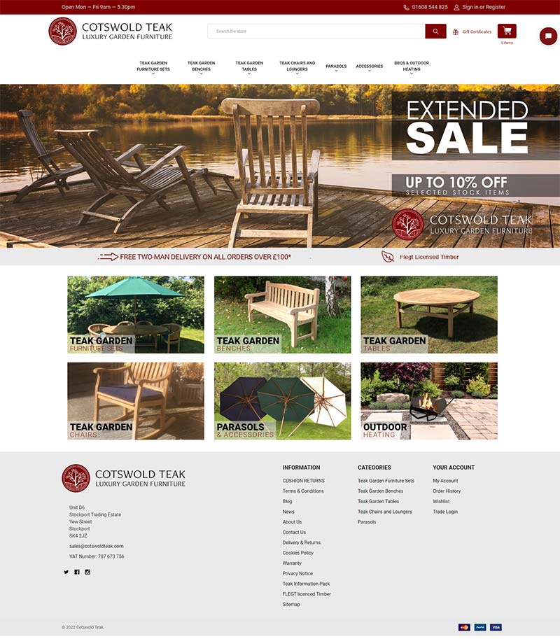 Cotswold Teak 英国户外家具品牌购物网站