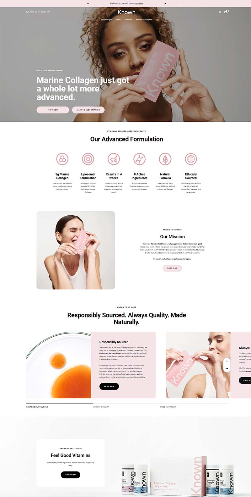 Known Nutrition 英国胶原蛋白补充剂购物网站