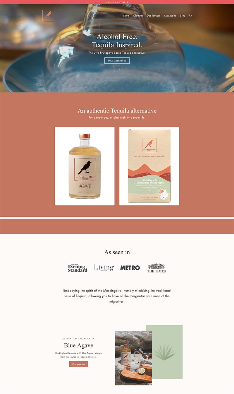 Mockingbird 英国龙舌兰酒替代品购物网站