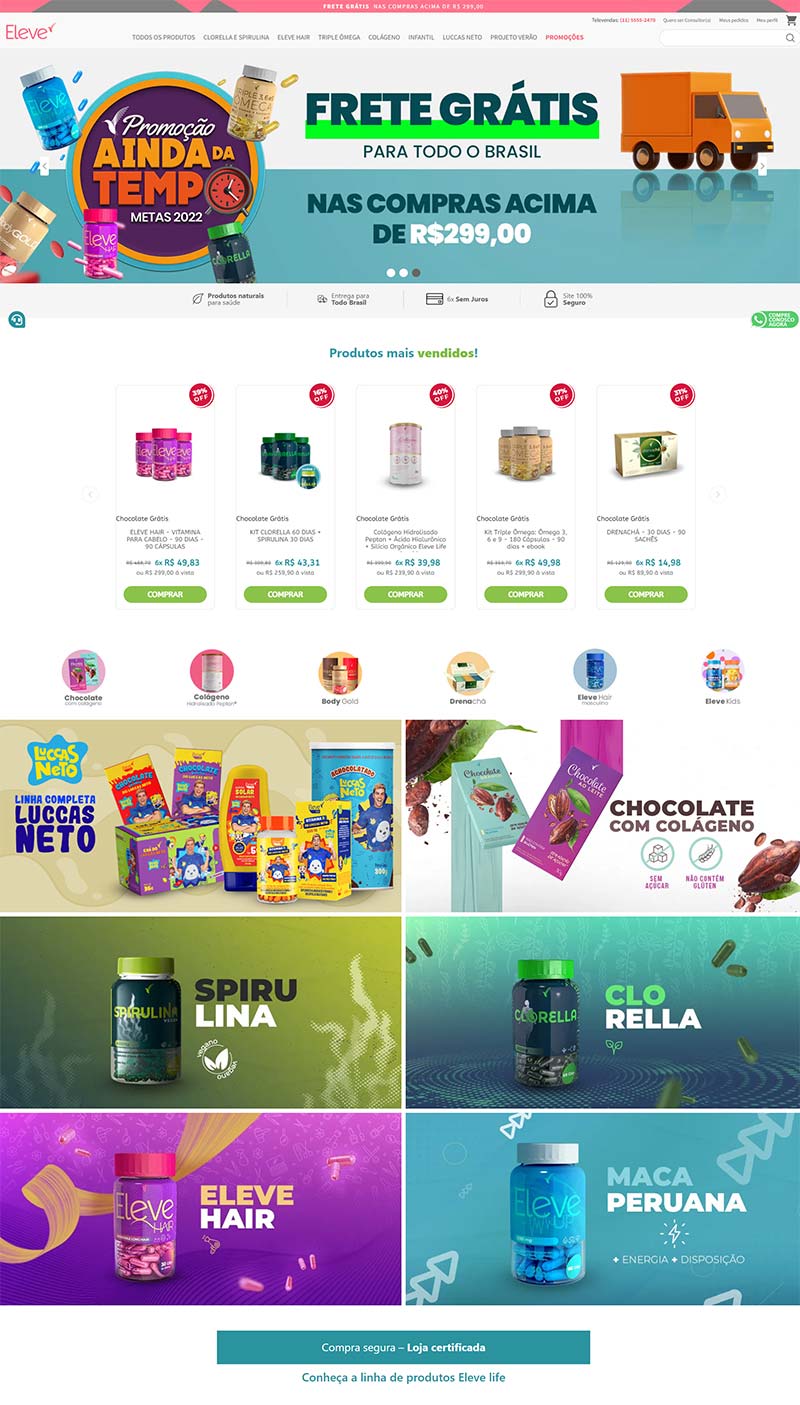 Eleve Life 巴西天然补充剂品牌购物网站