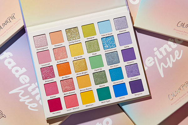 ColourPop卡拉泡泡现有精选30色眼影无门槛7折促销，满额免邮