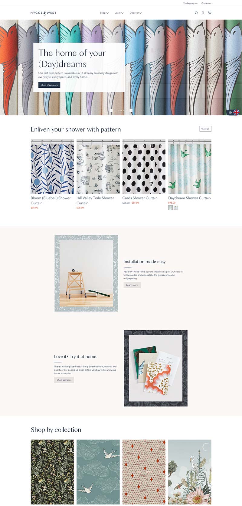 Hygge & West 美国家居壁纸品牌购物网站