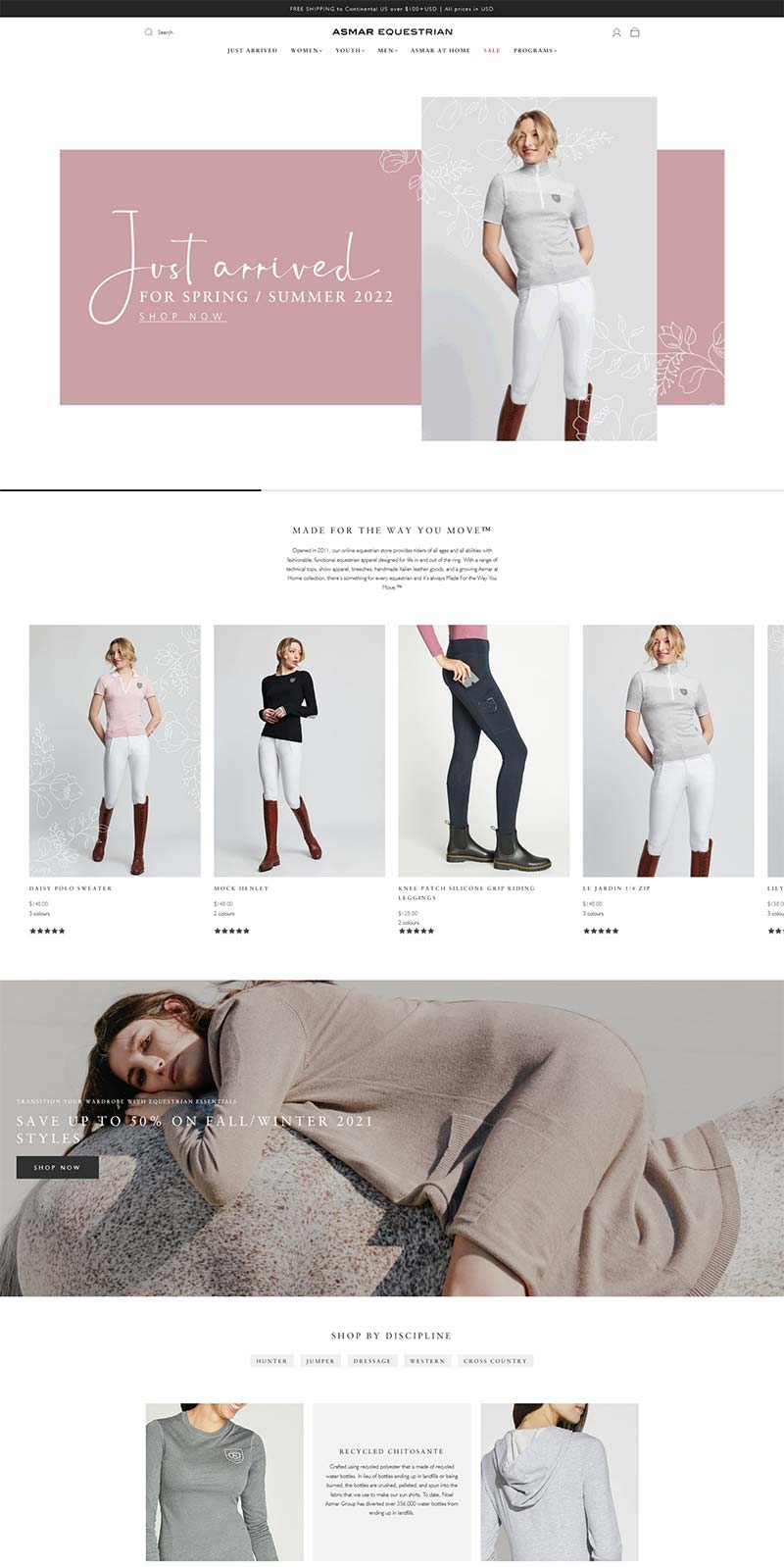 Asmar Equestrian 美国高端马术服饰品牌购物网站