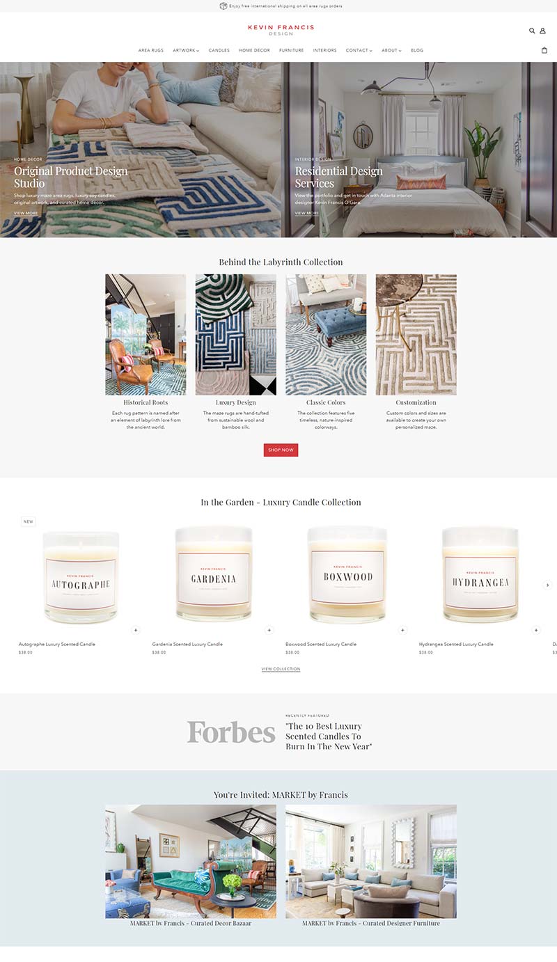 Kevin Francis Design 美国设计师地毯品牌购物网站