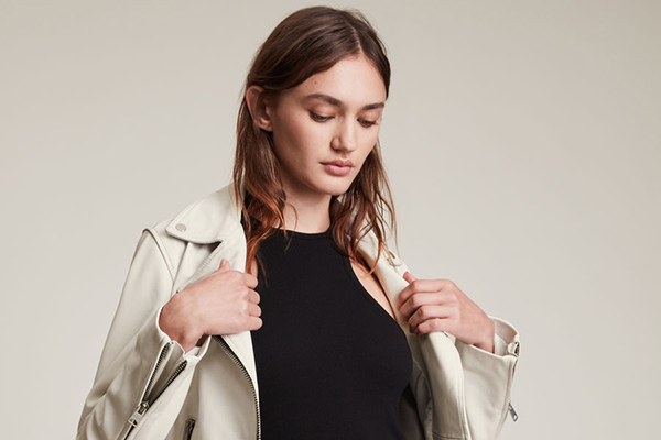 Allsaints美国官网现有outlet清仓区低至4折促销，满额免邮