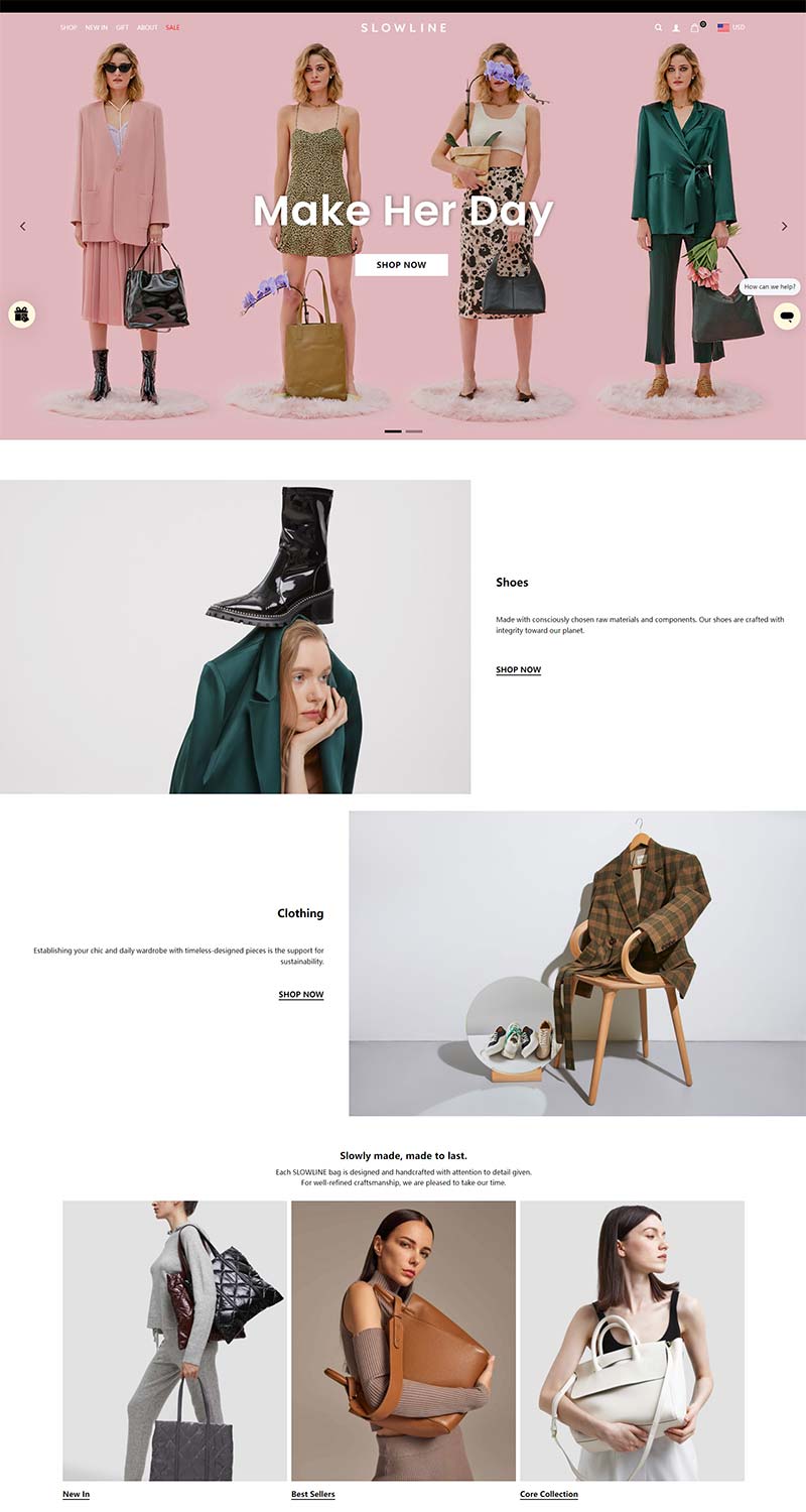 Slowline 美国慢时尚品牌购物网站