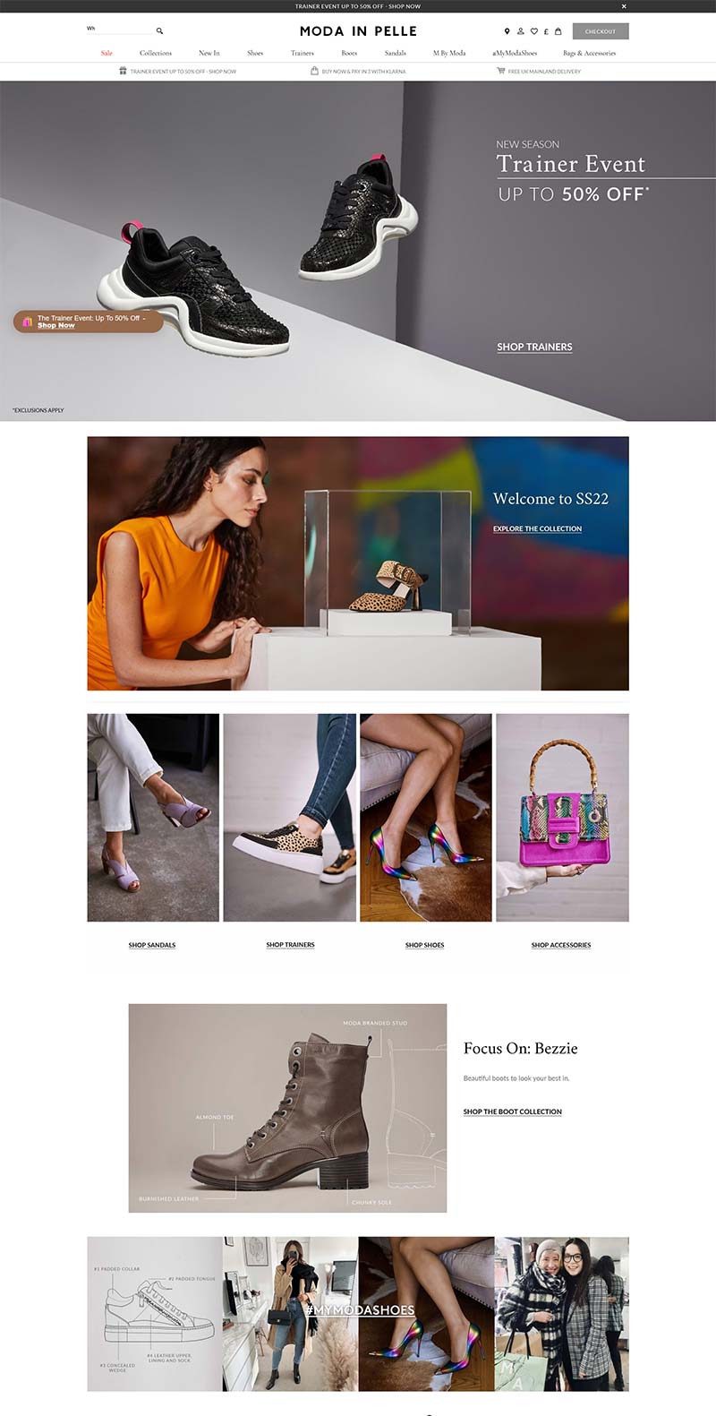 Moda in Pelle 英国时尚鞋履品牌购物网站