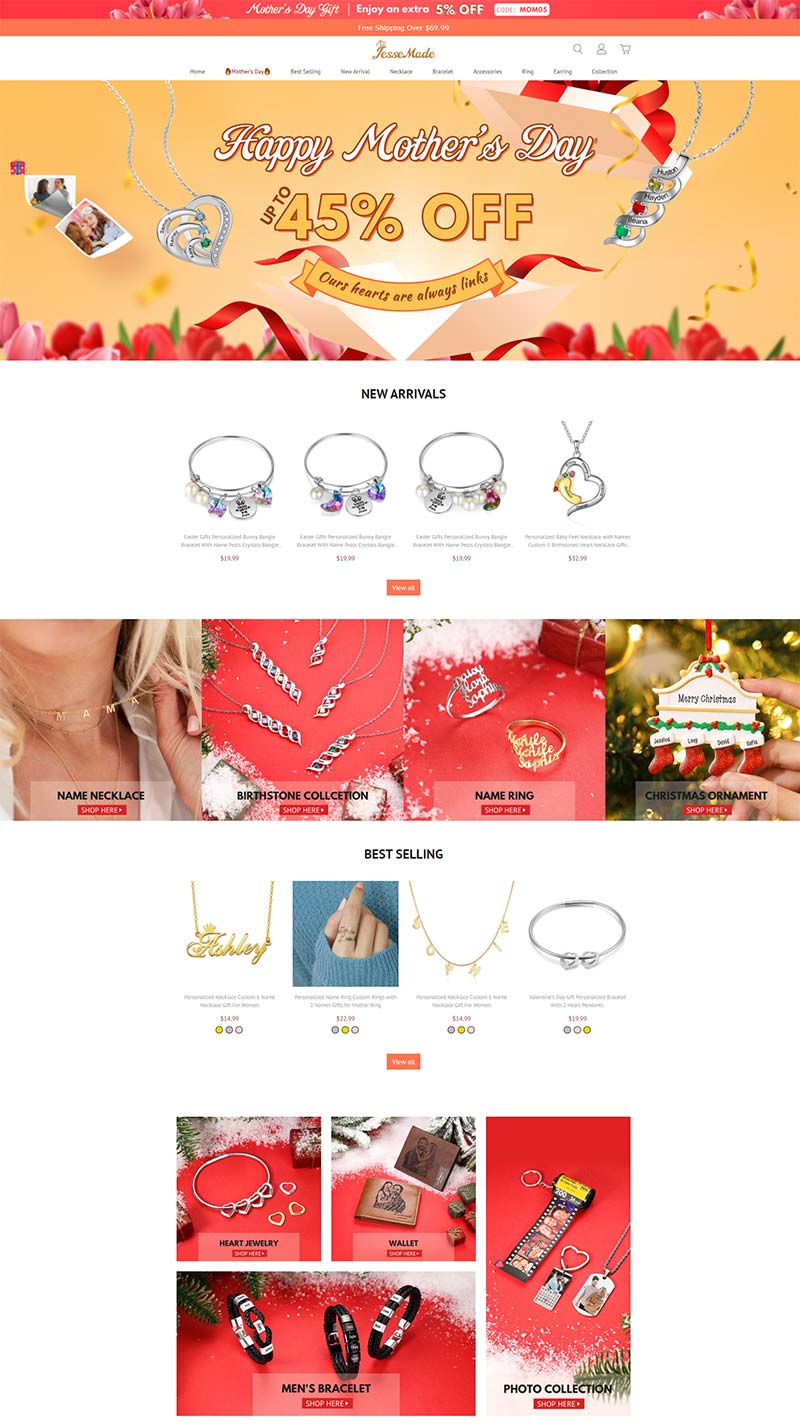 Jessemade 中国设计师珠宝品牌购物网站