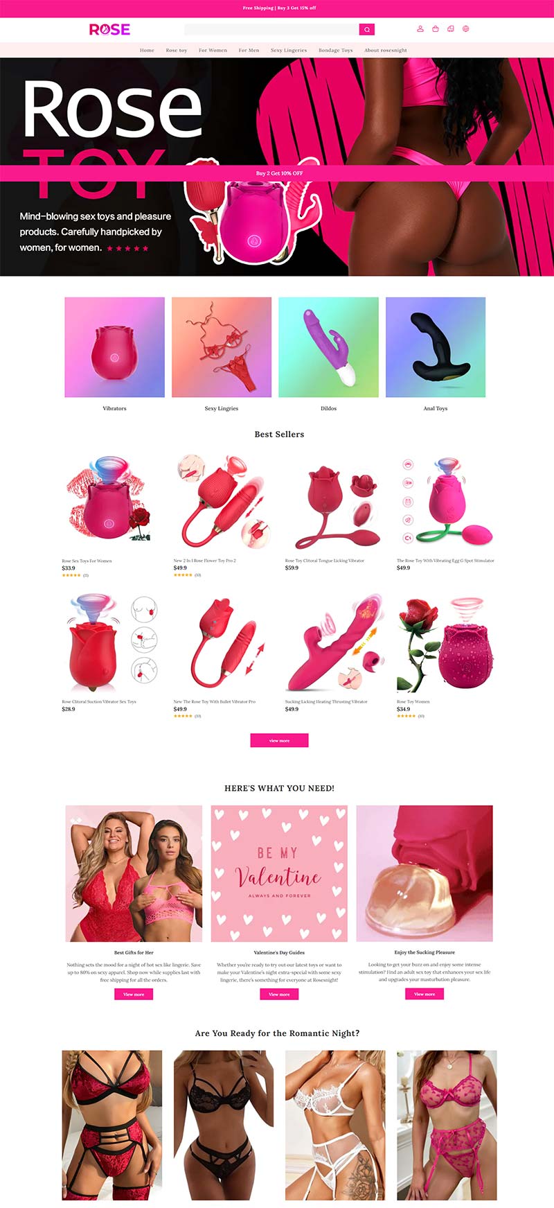 Rosesnight 美国成人玩具在线购物网站