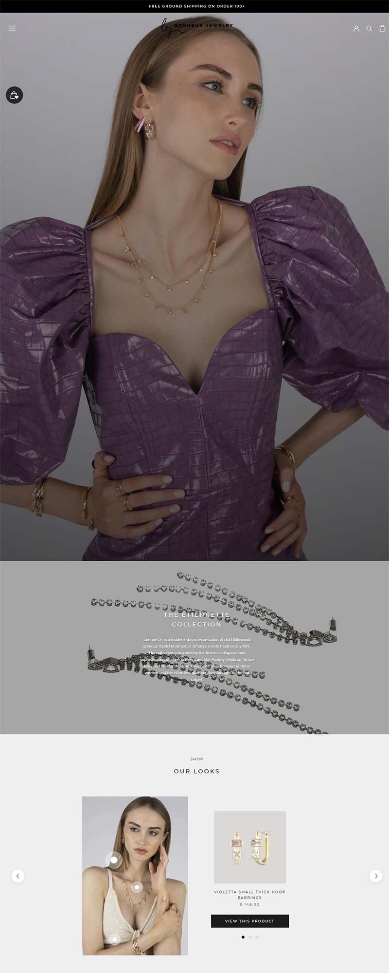 Bonheur Jewelry 美国女性珠宝品牌购物网站