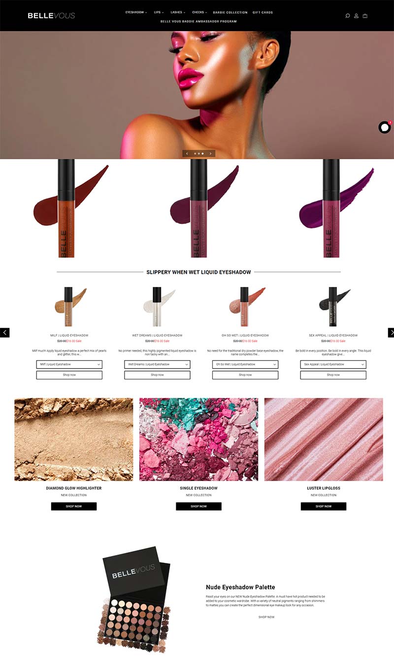 Belle Vous Beauty 美国平价美妆品牌购物网站