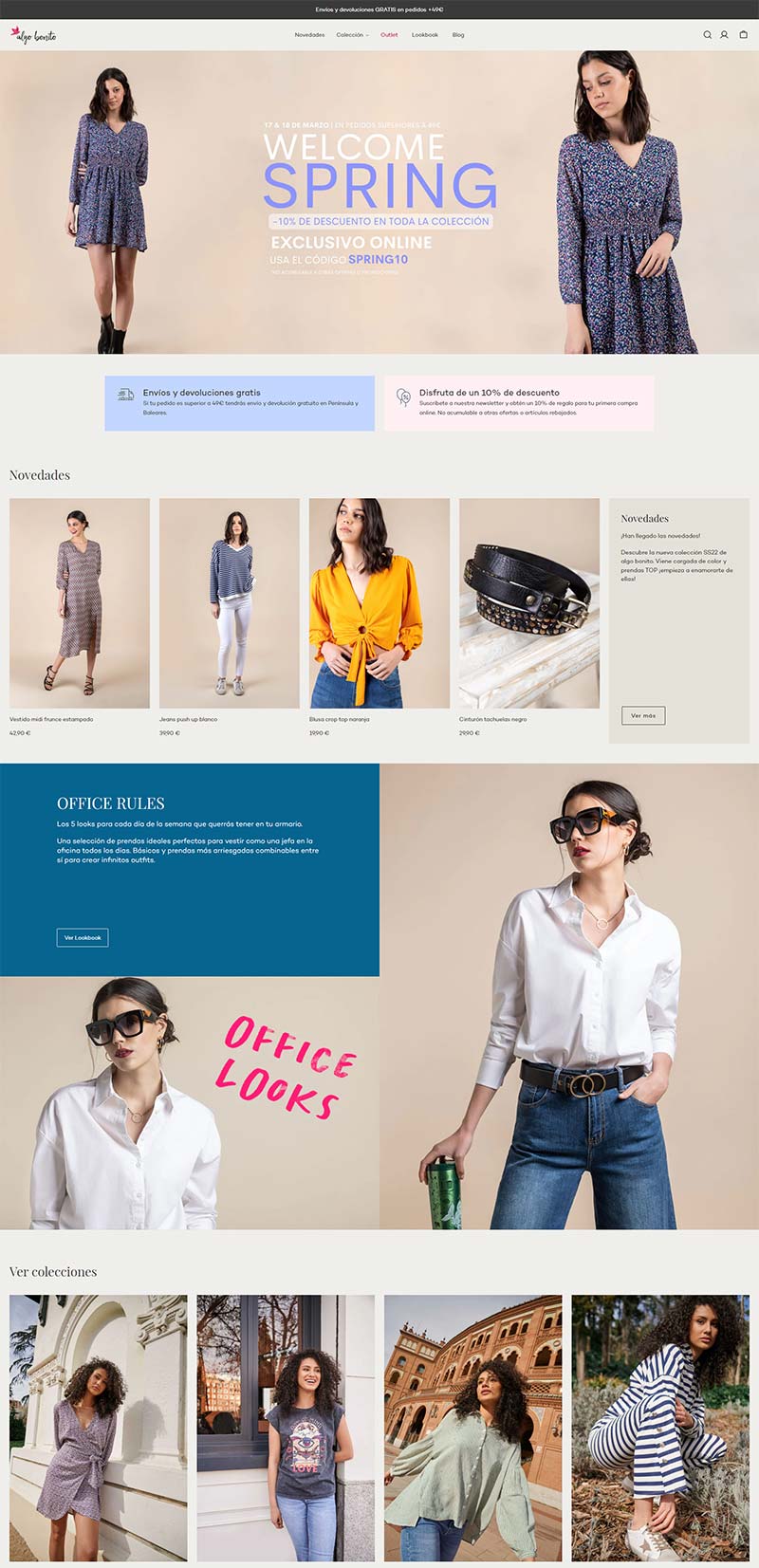 Algo Bonito 西班牙时尚女装品牌购物网站