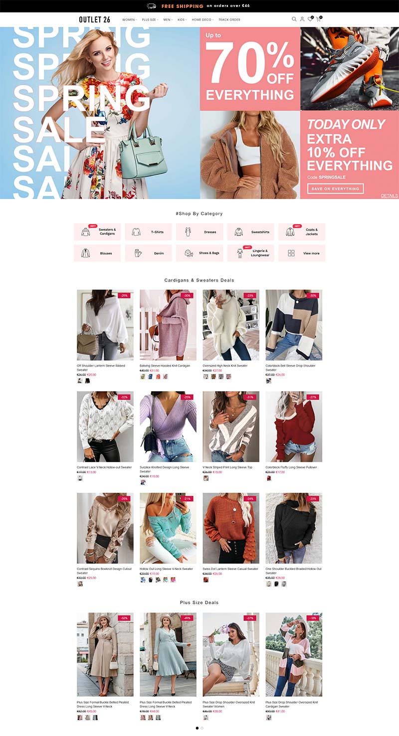 Outlet26 加拿大时尚女装品牌购物网站