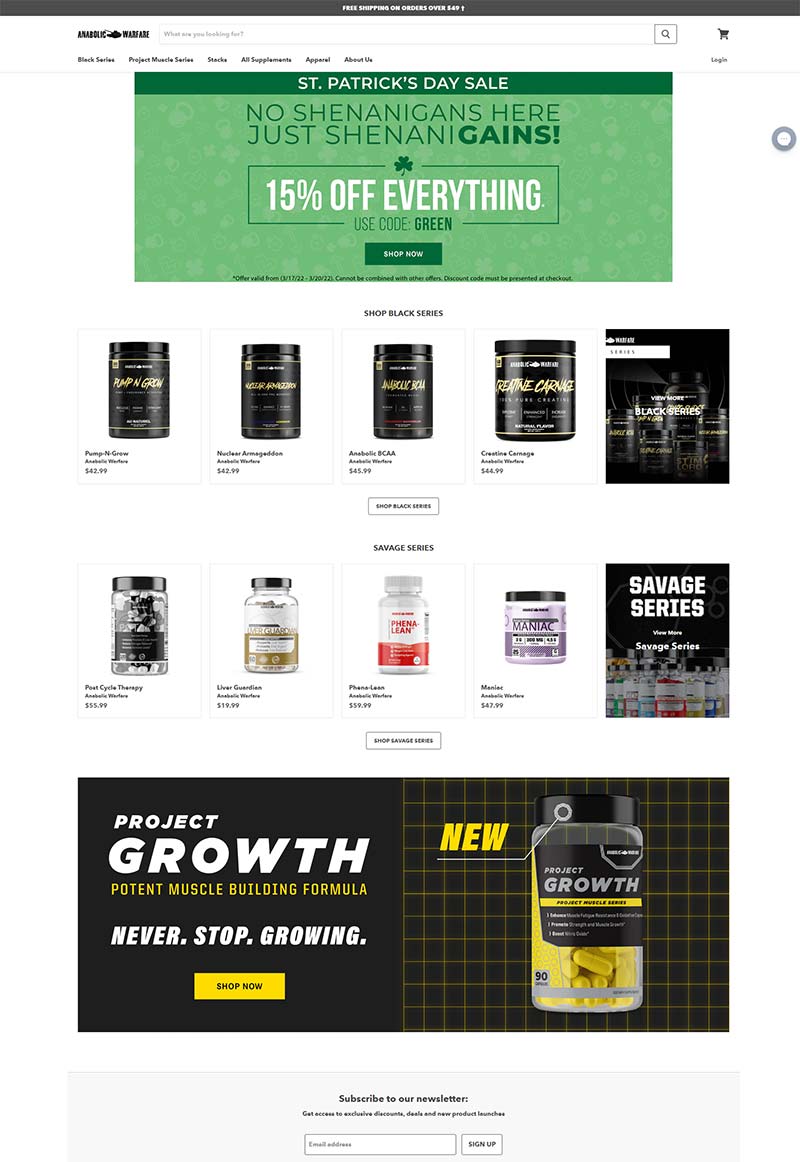 Anabolic Warfare 美国运动补充剂品牌购物网站