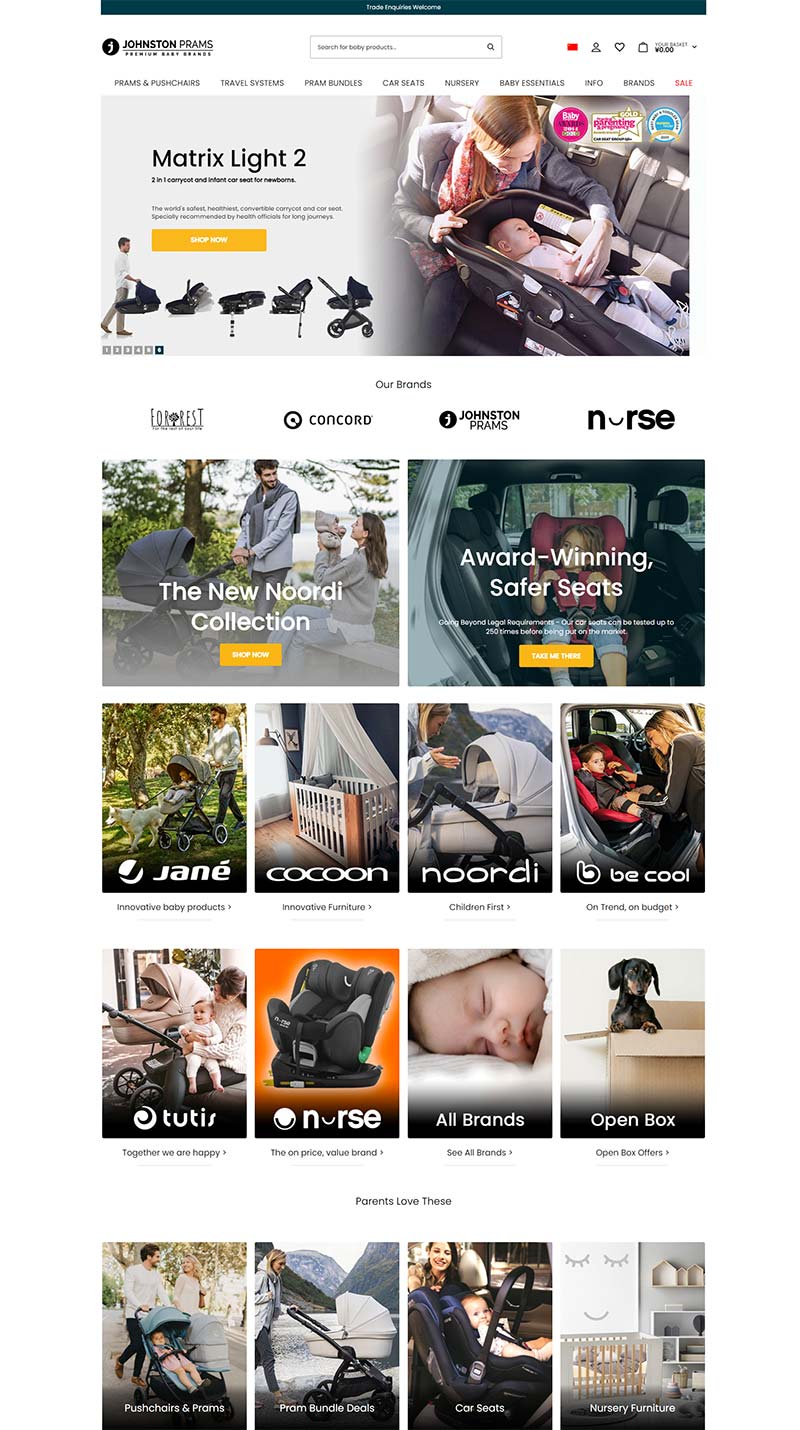 Johnston Prams 英国专业婴儿车品牌购物网站