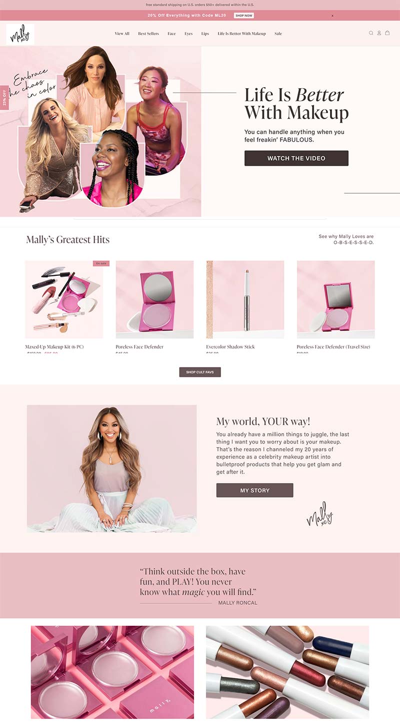 Mally 美国化妆师美妆品牌购物网站