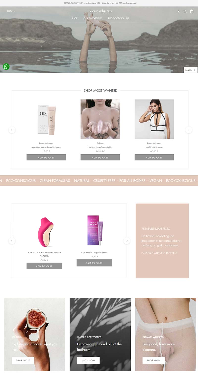 Bijoux Indiscrets 西班牙高端情趣用品购物网站