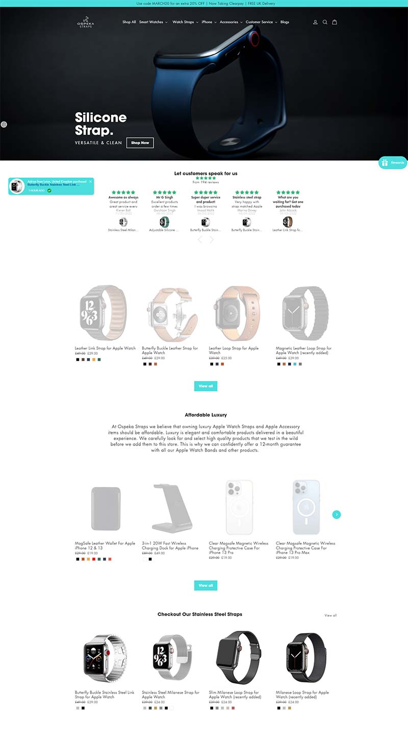 Ospeka Straps 英国Apple周边产品购物网站