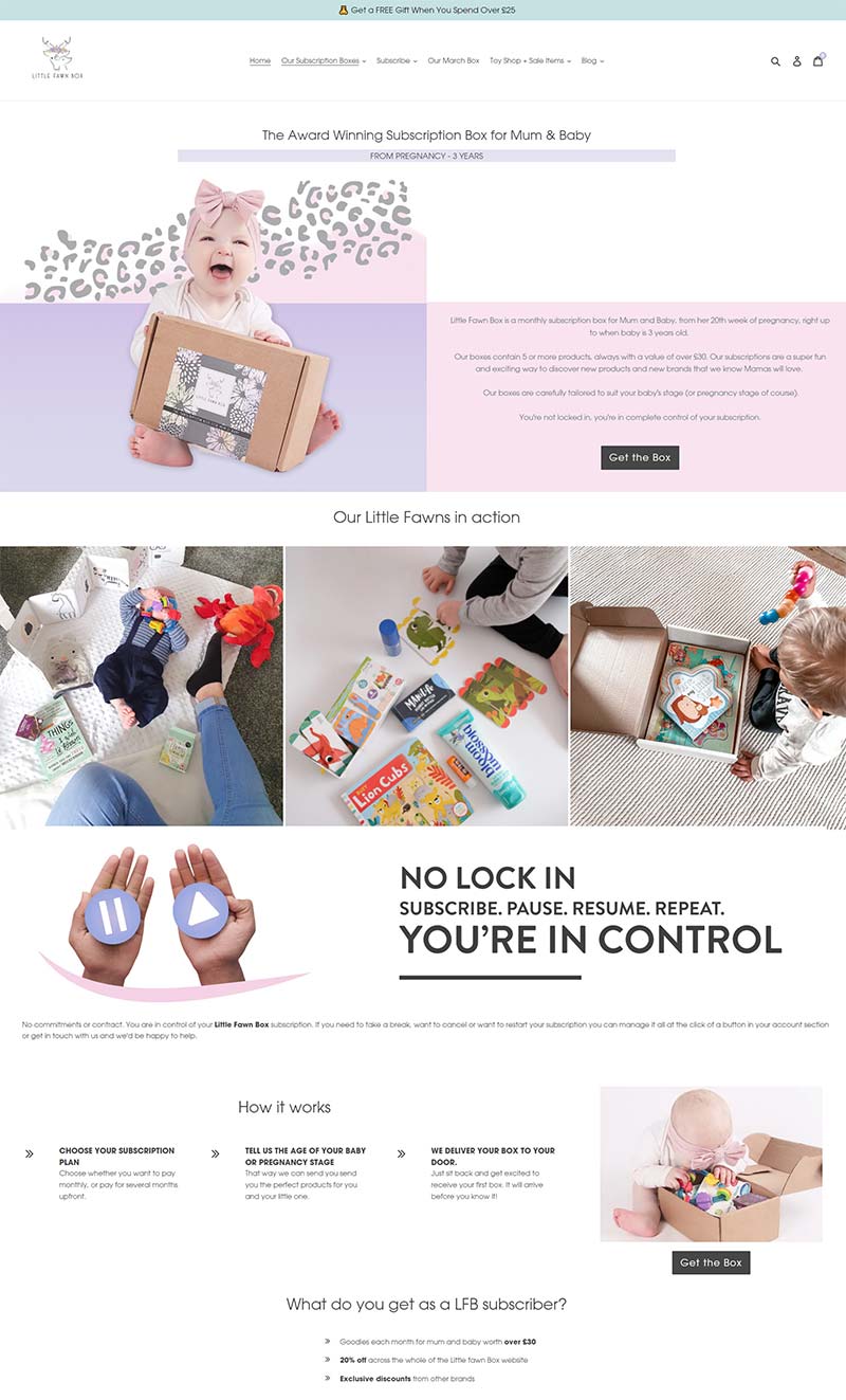 Little Fawn Box 英国母婴用品盒子订阅网站