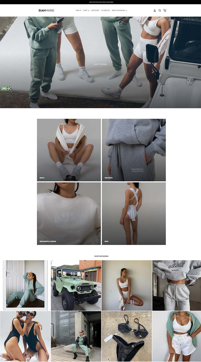Sian Marie 英国设计师生活女装品牌购物网站