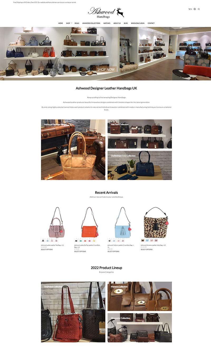 Ashwood Leather 英国时尚包包品牌购物网站