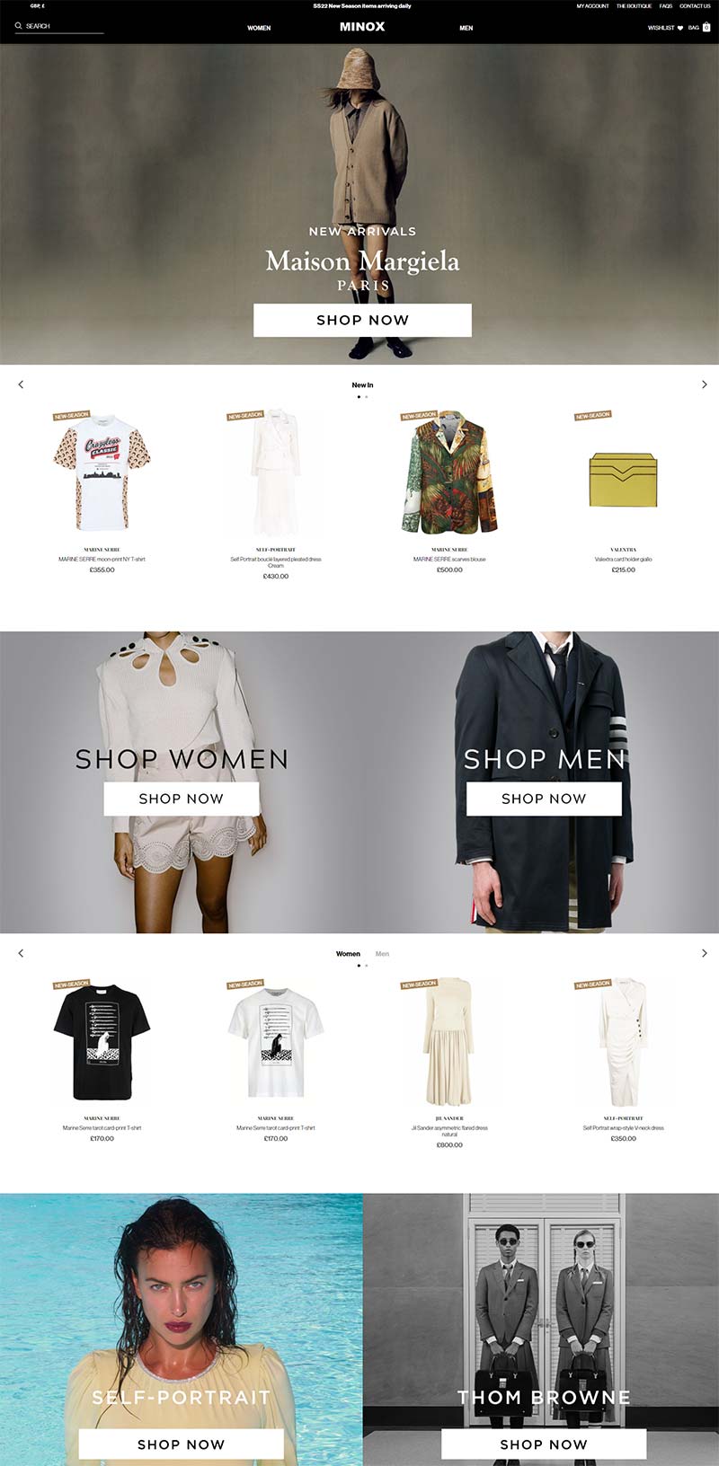 MINOX Boutique 英国时尚精品买手店购物网站