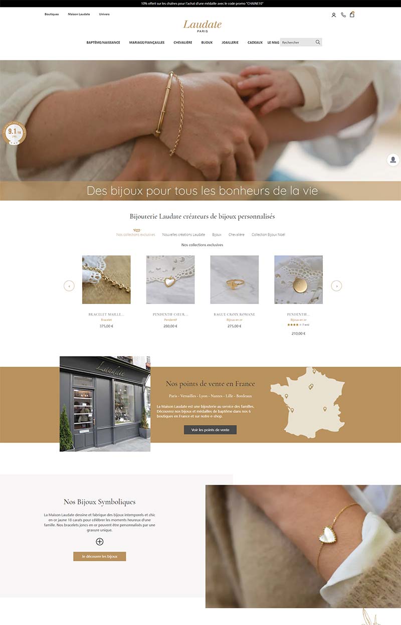 Laudate Paris 法国高级珠宝品牌购物网站