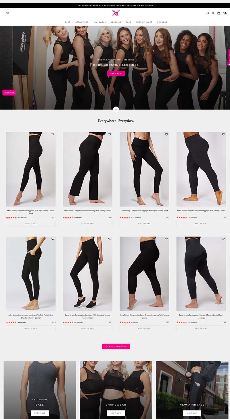 TLC Sport 英国女性运动服装购物网站