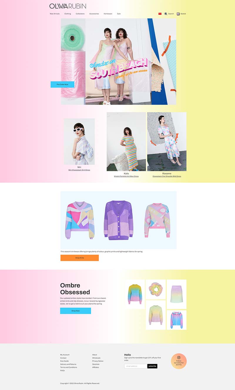 Olivia Rubin 英国设计师女装品牌购物网站