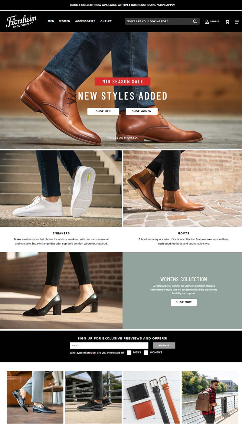 Florsheim AU 美国经典鞋履品牌澳大利亚官网
