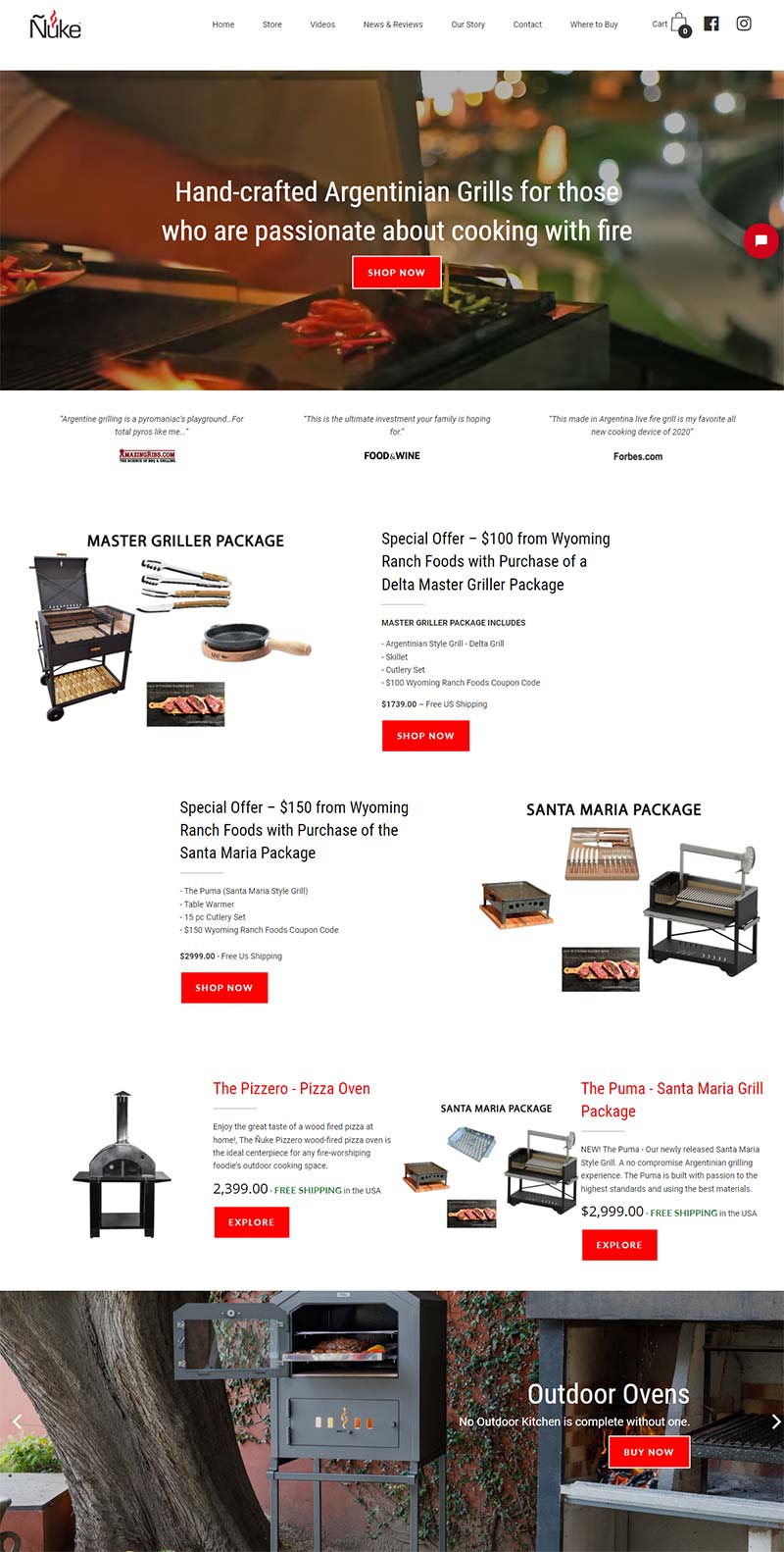 Nuke BBQ 美国户外烧烤设备购物网站