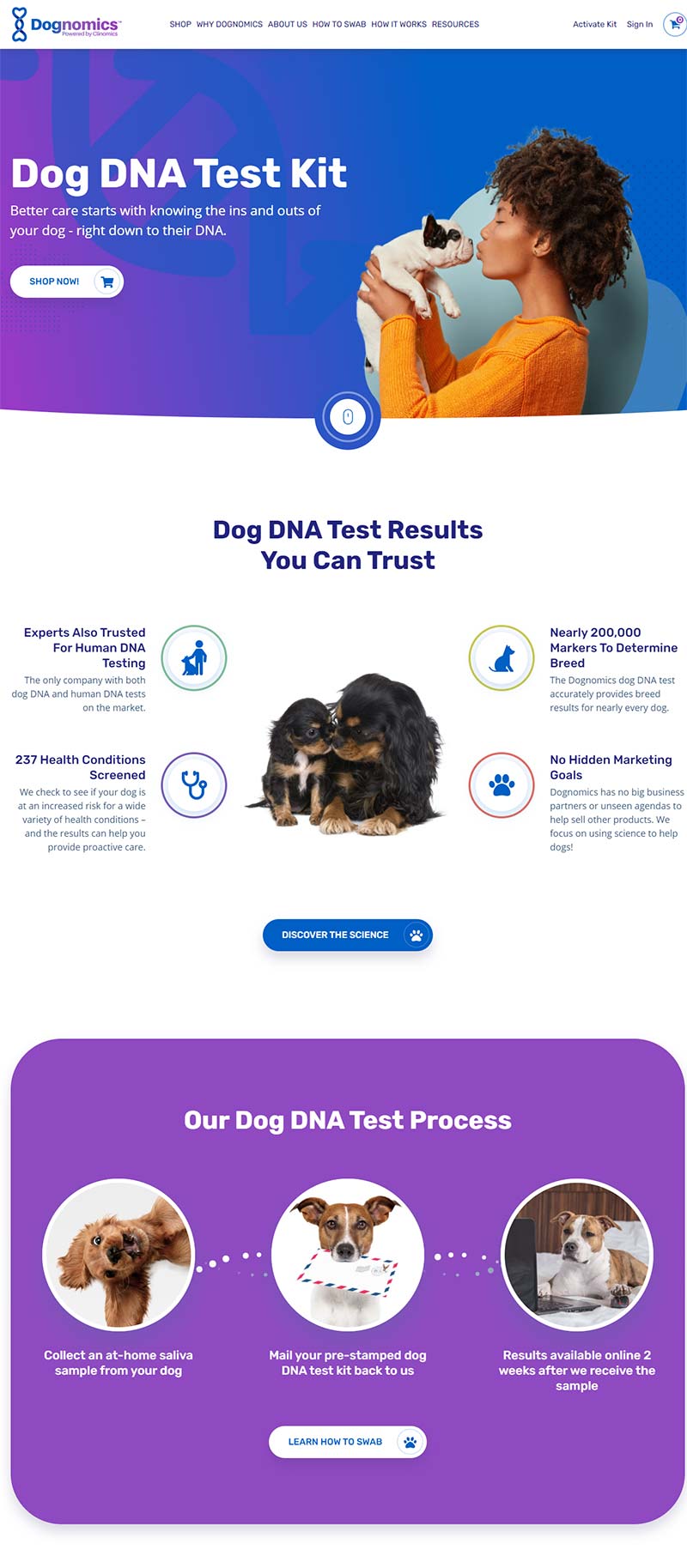 Dognomics 美国狗狗DNA测试订阅网站
