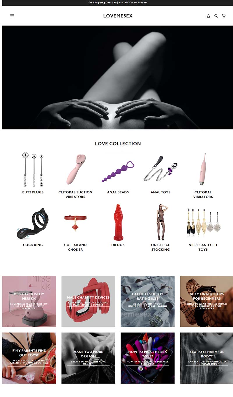 Lovemesex 中国高端成人玩具购物网站