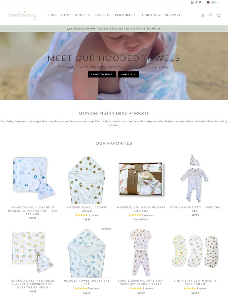 Bundled Baby 美国天然婴儿用品购物网站