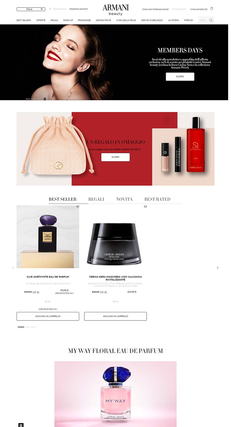 Armani Beauty IT 阿玛尼奢华彩妆品牌意大利官网