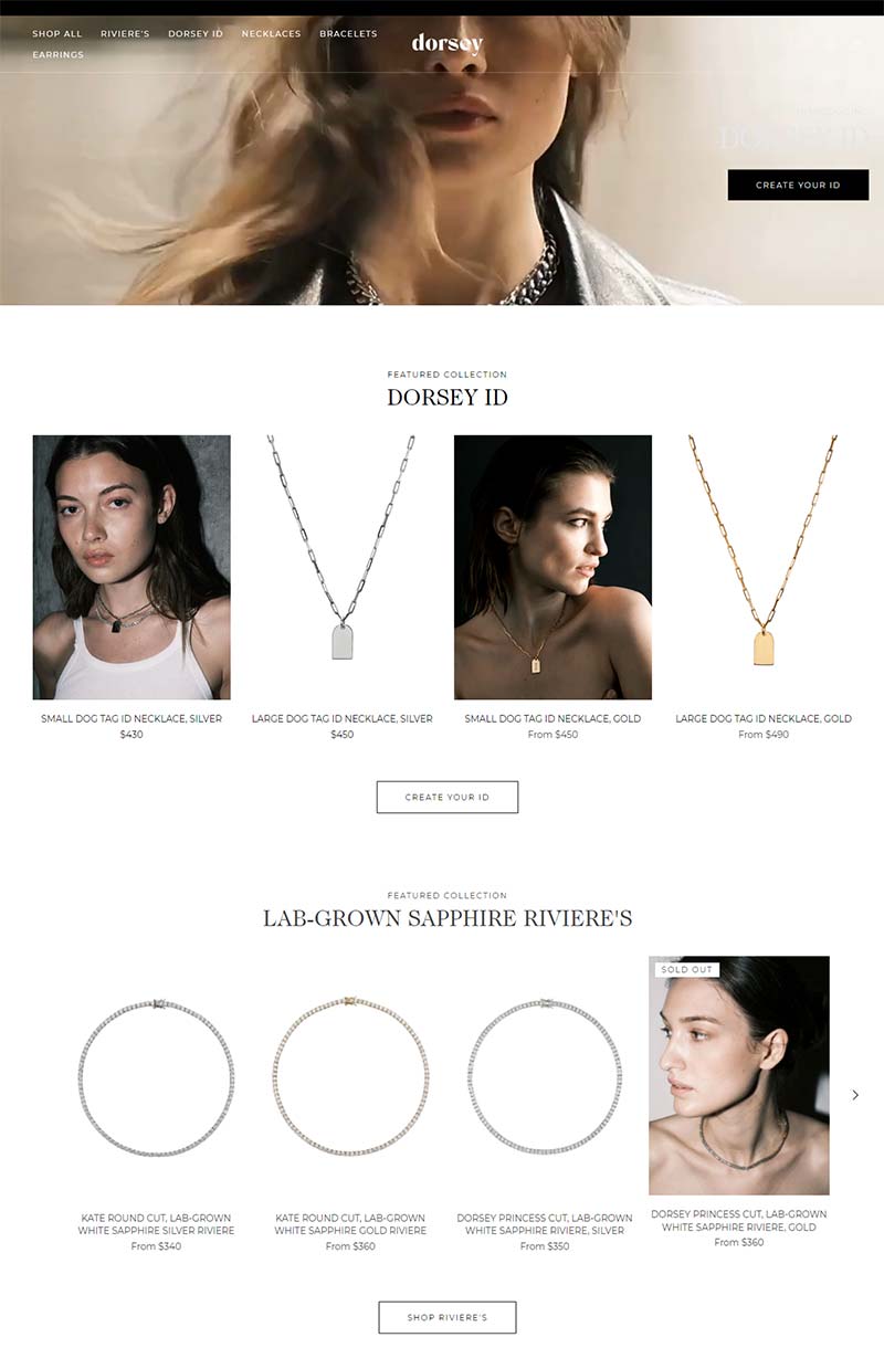Dorsey 美国时尚女性耳环品牌购物网站