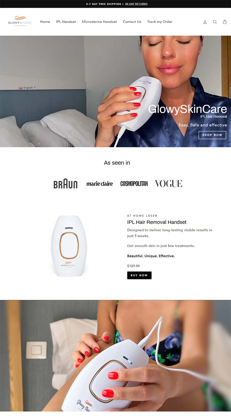 Glowyskin.Care 美国护肤脱毛仪产品购物网站