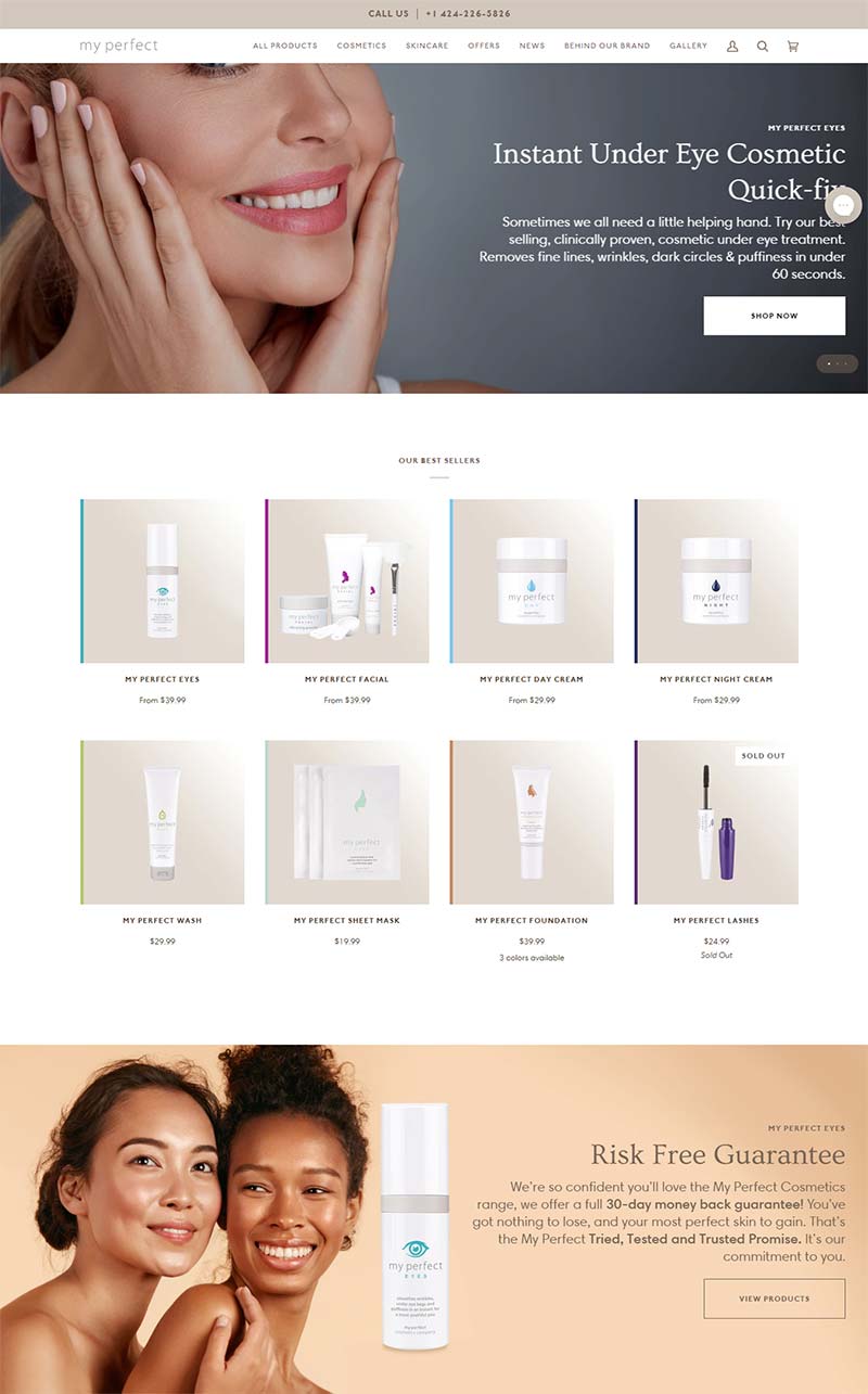 My Perfect Cosmetics 美国抗衰老护肤品购物网站