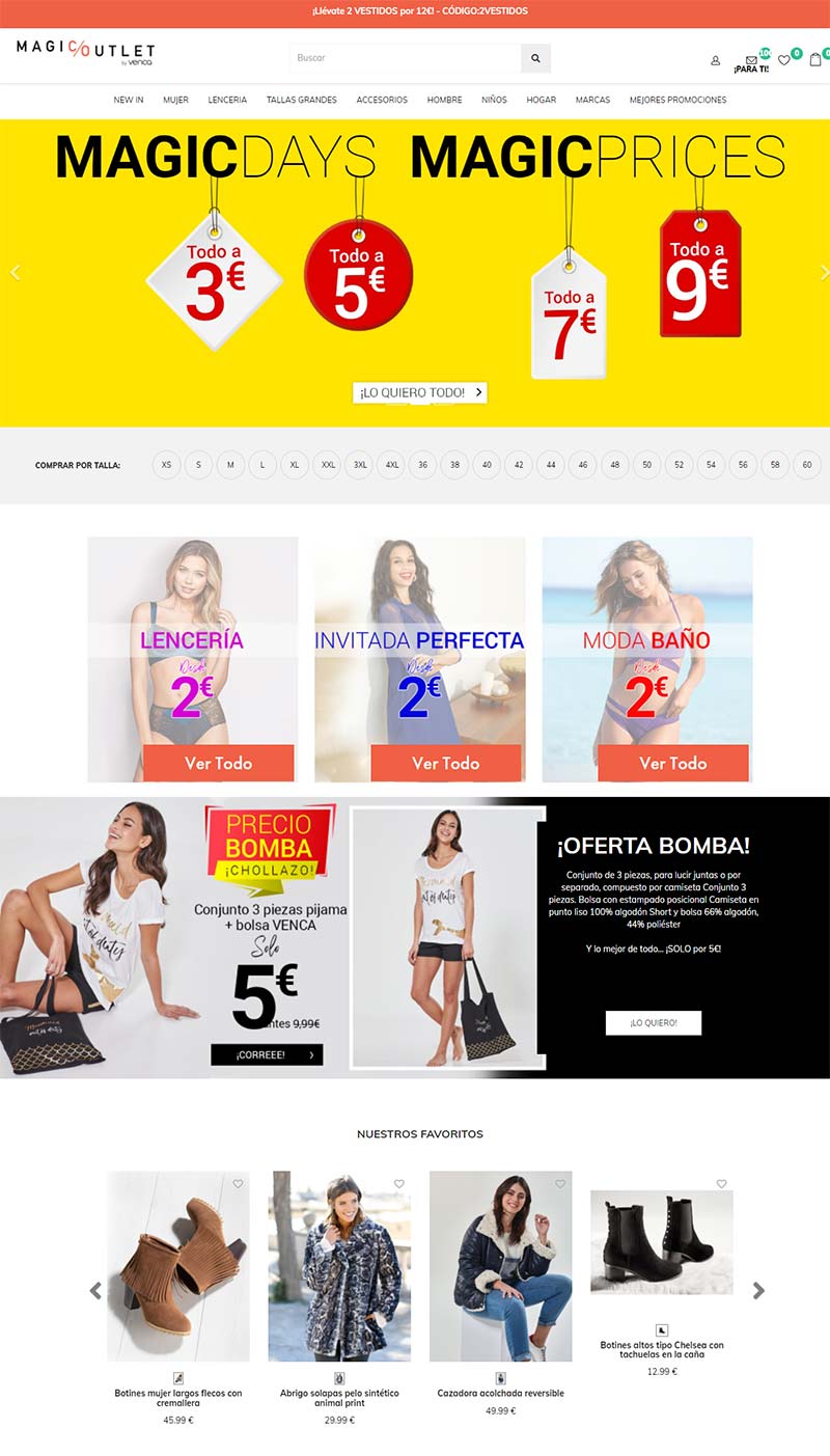 MagicOutlet 西班牙时尚女装折扣购物网站