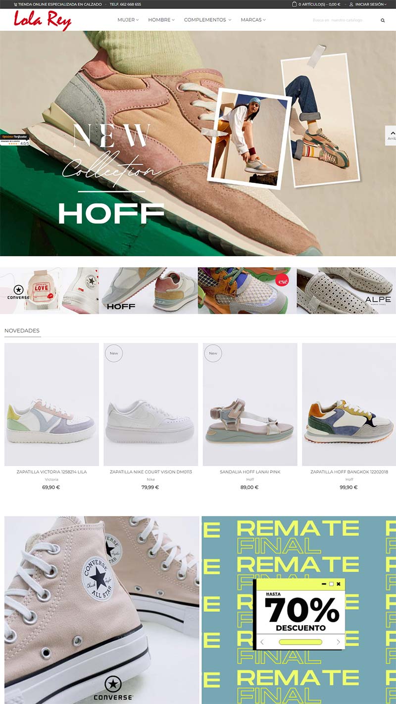 Lolarey 西班牙时尚鞋履品牌购物网站