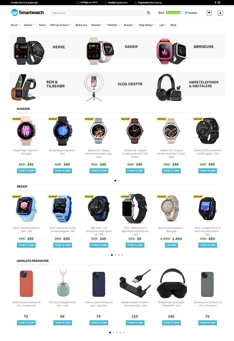 MySmartwatch 丹麦智能手表专营购物网站