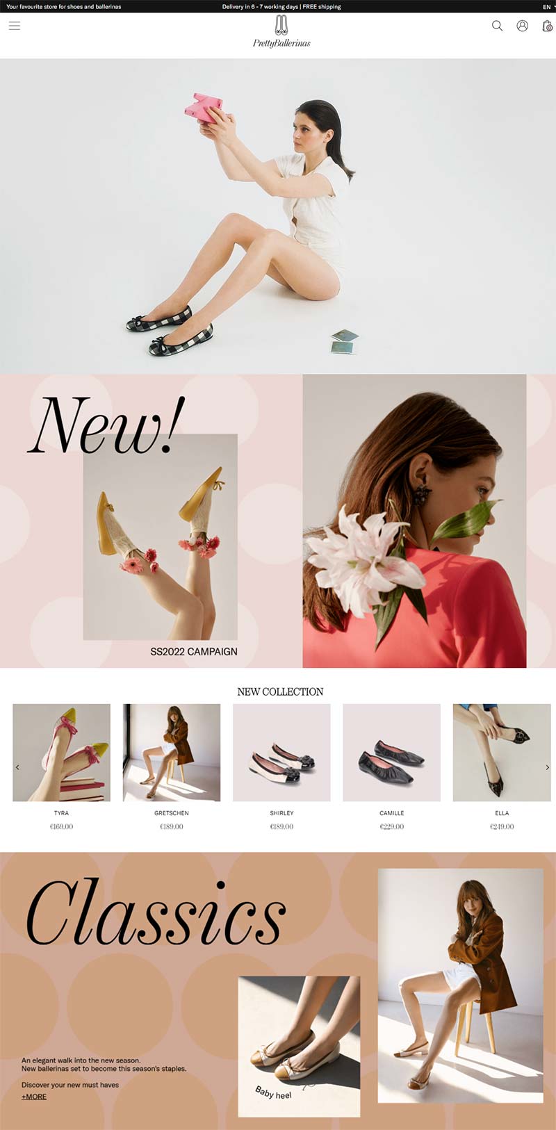 Pretty Ballerinas 西班牙高端女鞋品牌购物网站
